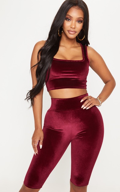 shape burgundy halterneck lace tie back bralet 0 5 Shape burgundy halterneck lace tie back bralet 0 5