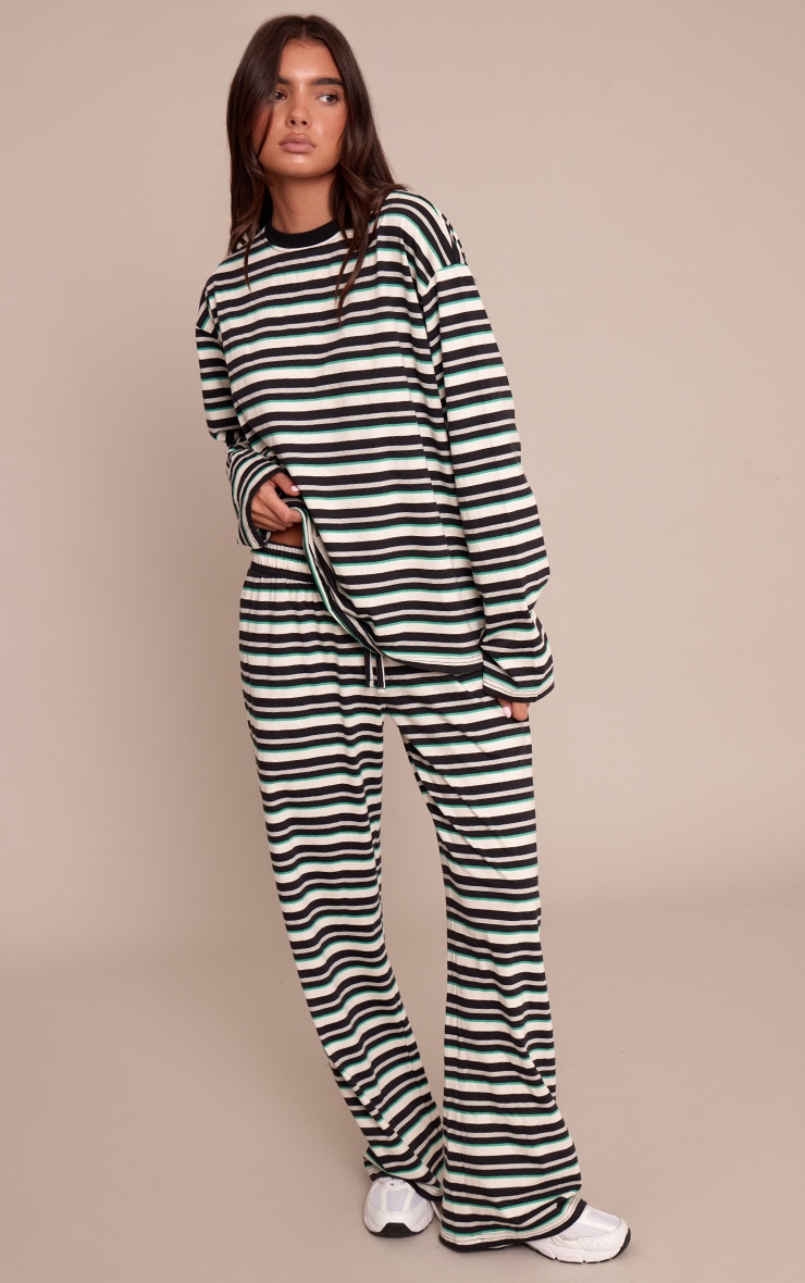 Black Stripe Long Sleeved Top image 3