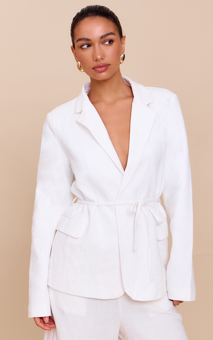 military blazer white