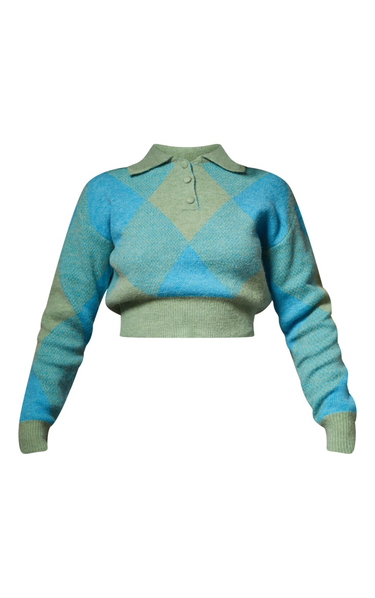 Pull bleu à motif graphique Rassvet en solde
