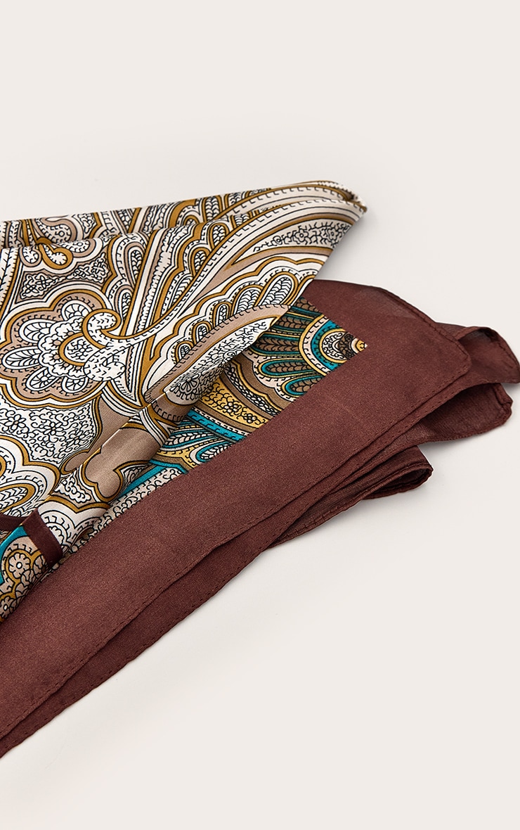 Bandana multicolore imprimé cachemire image 3