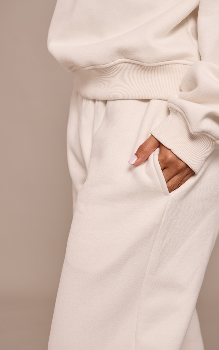 Petite Cream Cuffed Sweatpant image 4