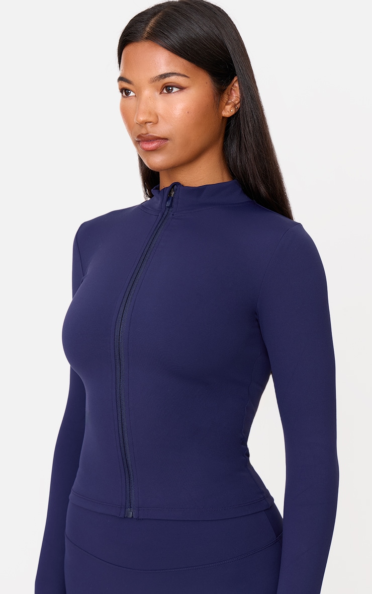 Veste en Sculpt bleu marine image 4