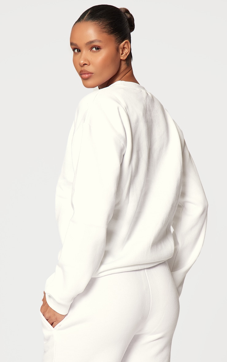  White Oversized Fitting Sweatshirt image 2