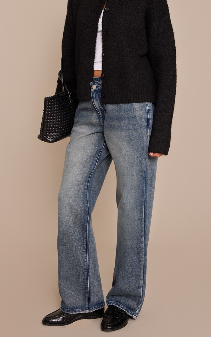 Vintage Low Rise Wide Leg Jeans image 2