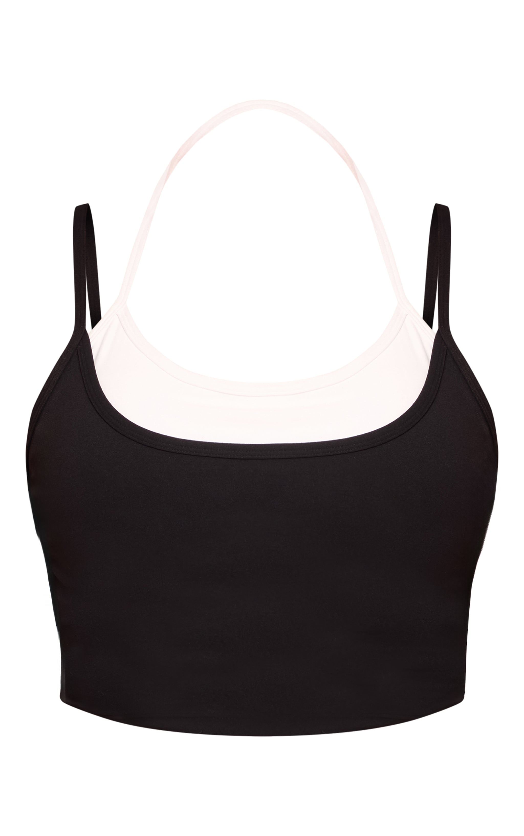 Shape Black Contrast Active Sculpt Cami Top image 5