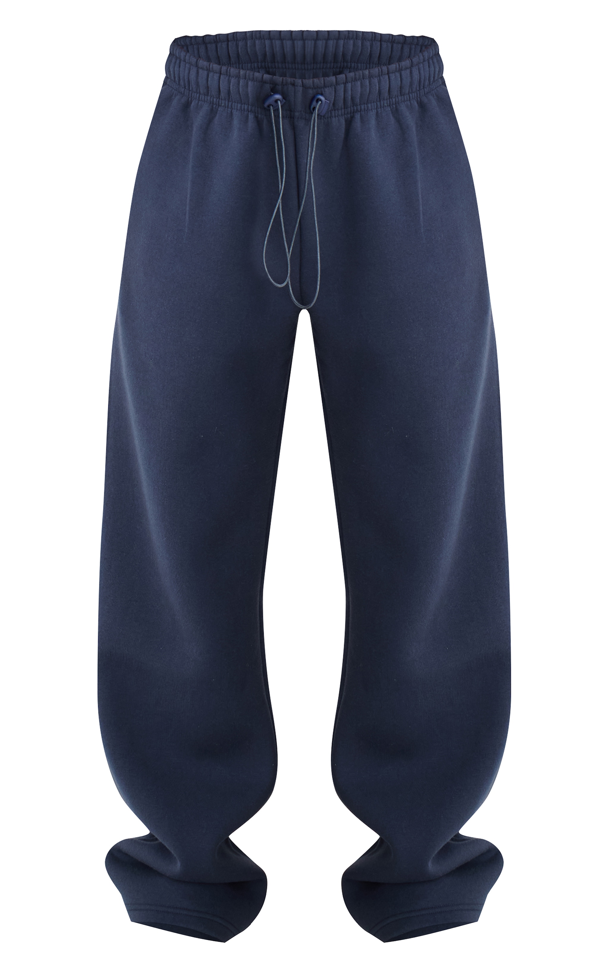 Navy Drawcord Hem Oversized Track Pants image 5
