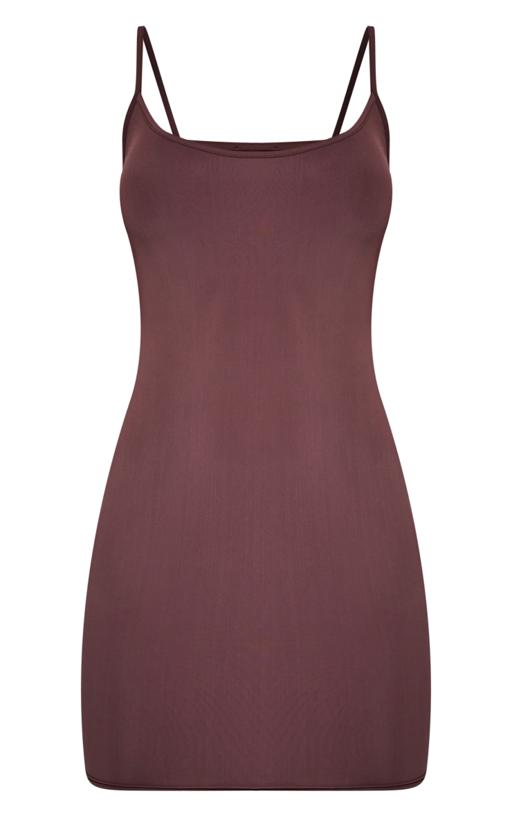 Contrast Abstract Print Scoop Neck Spaghetti Strap Bodycon Maxi Slip Sweater Dress