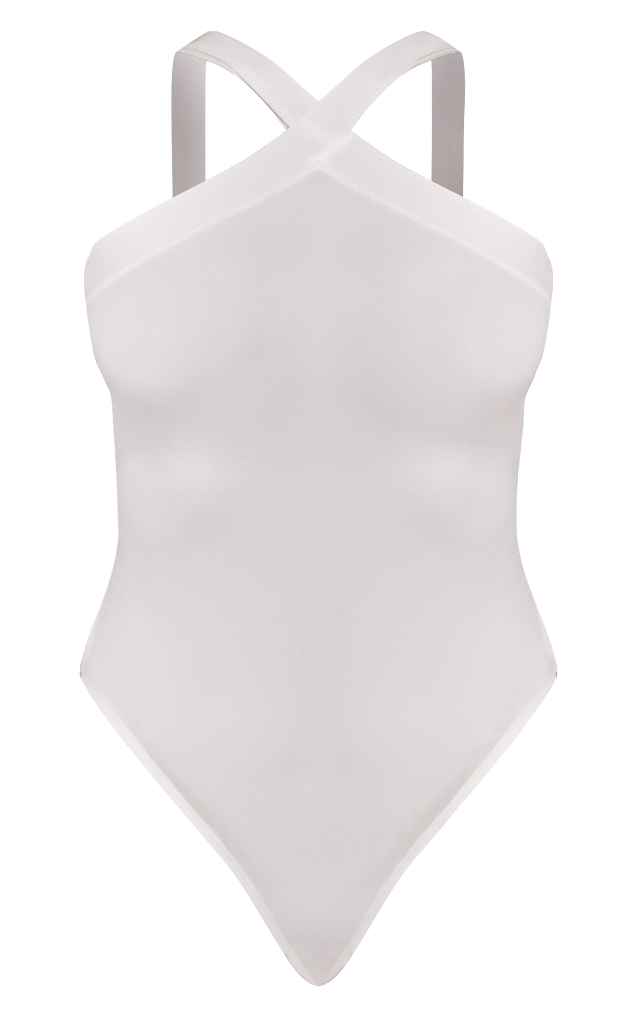Body Sculpt Blanc à Épaules Croisées image 5