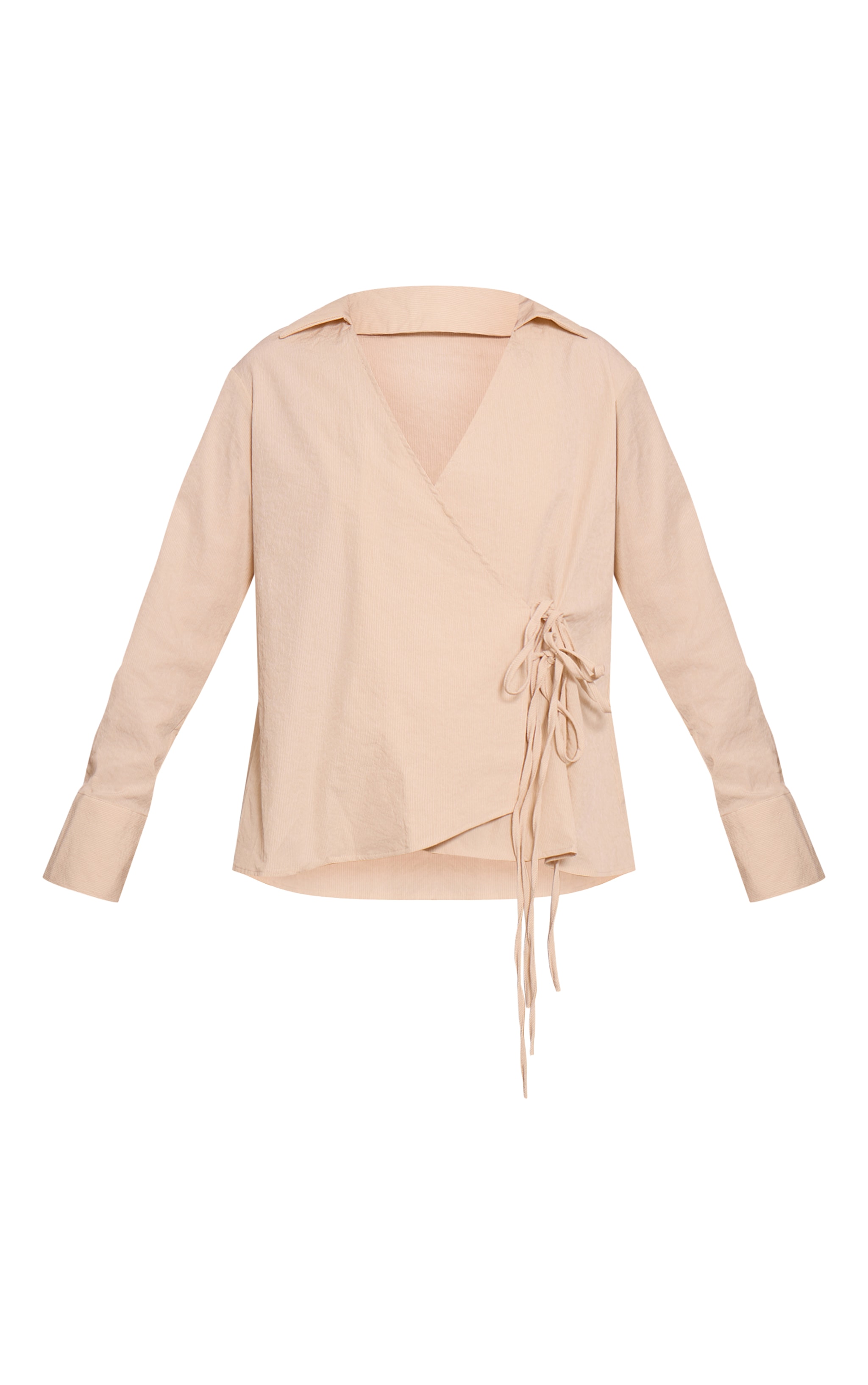 Stone Textured Wrap Tie Shirt image 5