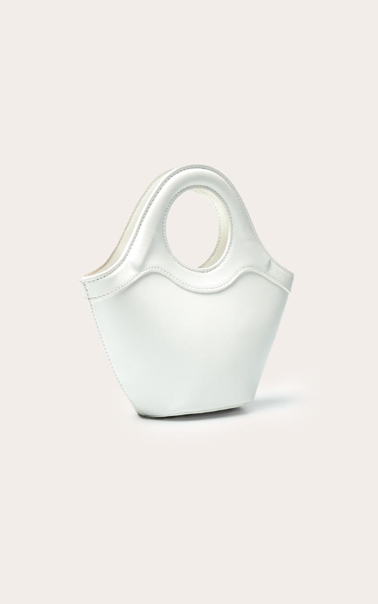 Cream Crescent Cross Body Hand Bag image 4