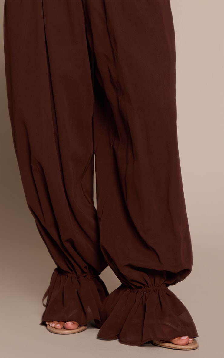 Petite Chocolate Chiffon Balloon Pants  image 4