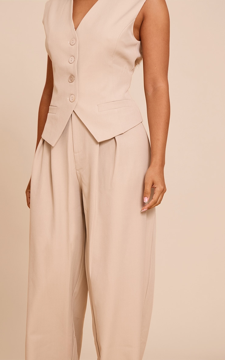 Petite Stone Tailored High Waist Wide Leg Pants image 4