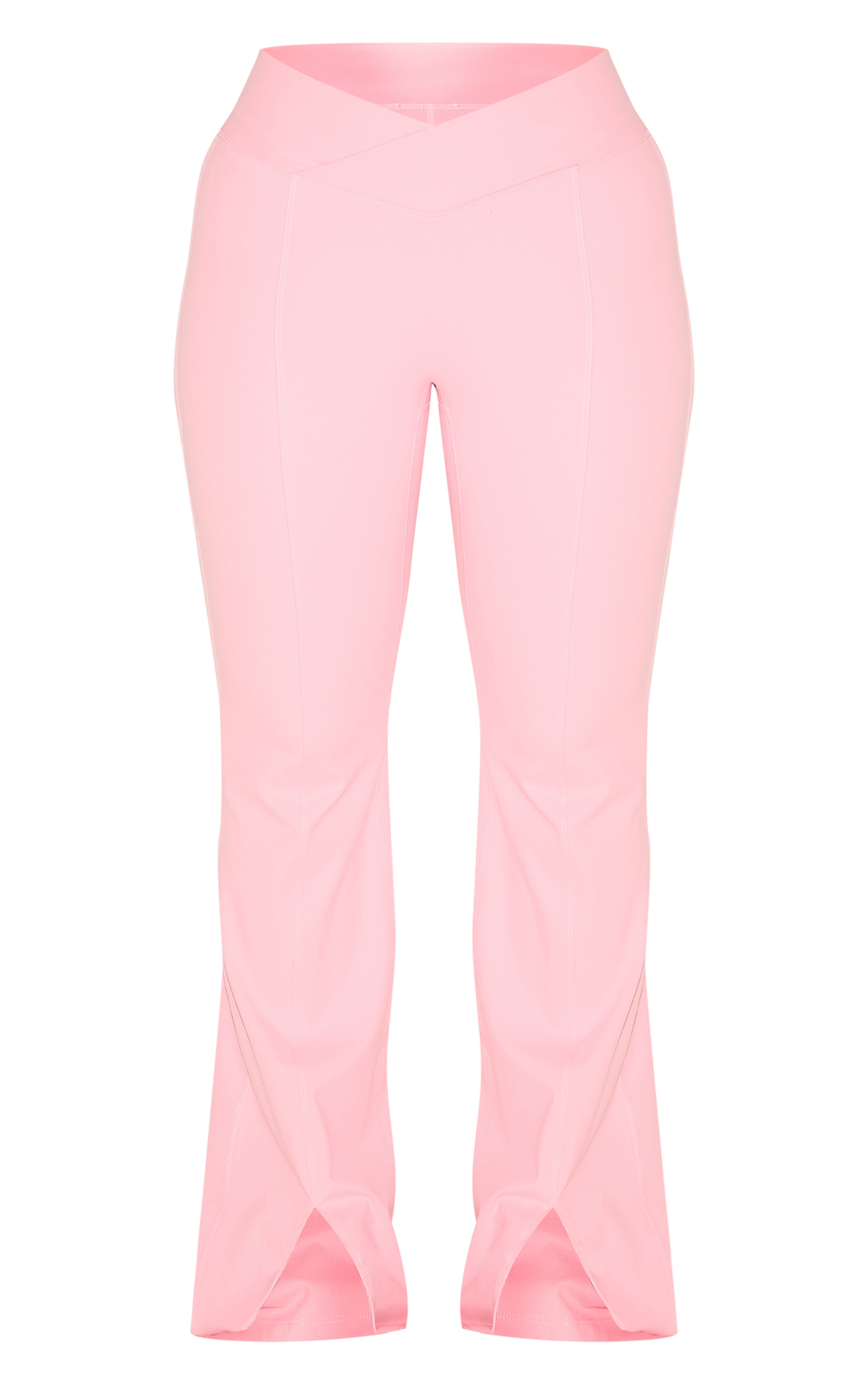 Shape Candy Pink Sculpt Active V Waist Split Front Flare Pants image 5