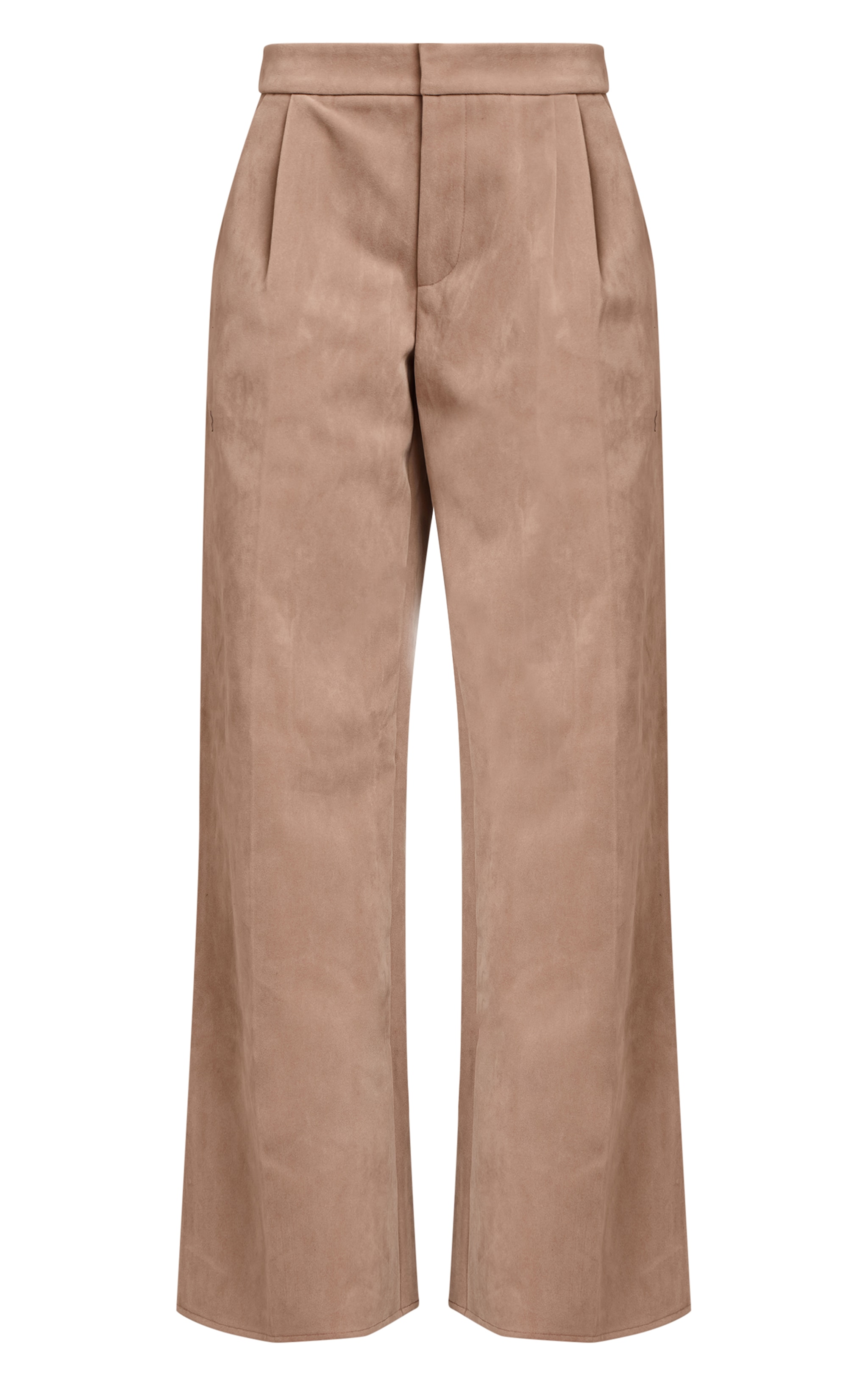 Sand Faux Suede Wide Leg Pants image 5