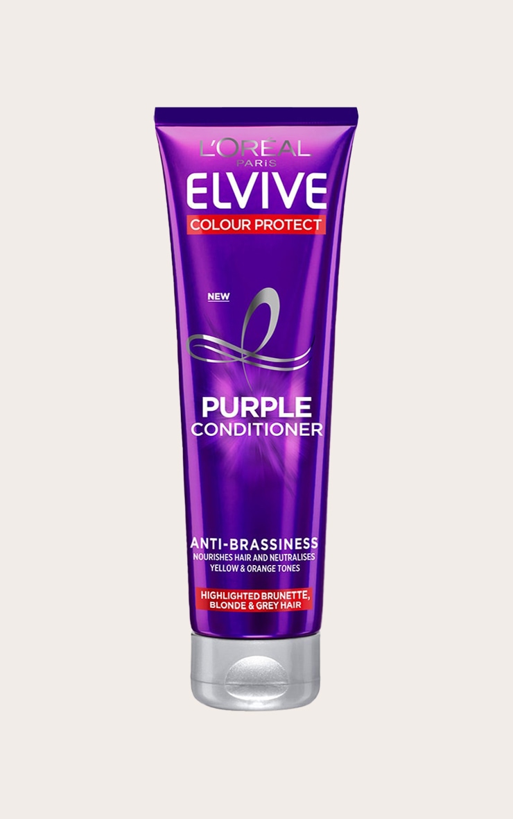 L'Oreal Elvive Colour Protect Anti-Brassiness Purple Conditioner 150ml image 1
