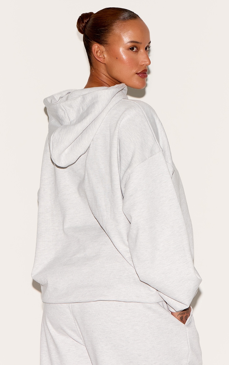Plus Hoodie deluxe gris brodé "New York" image 2