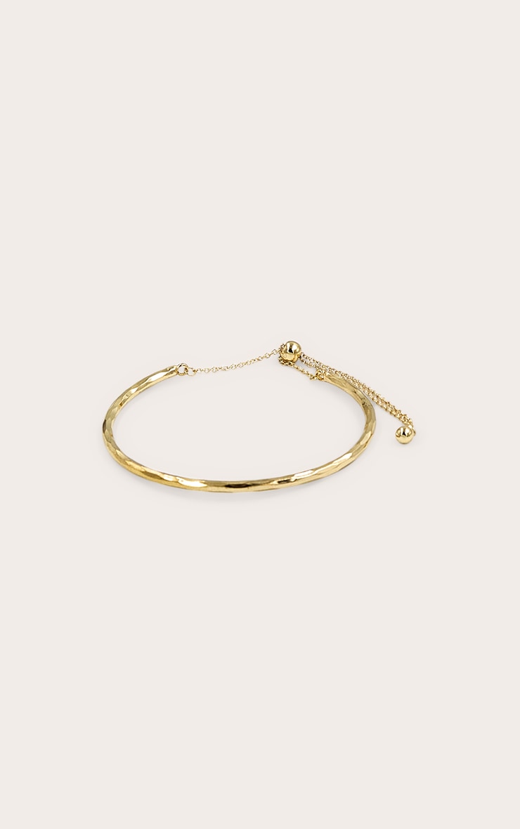 Gold Real Gold Plated Wave Bracelet image 3