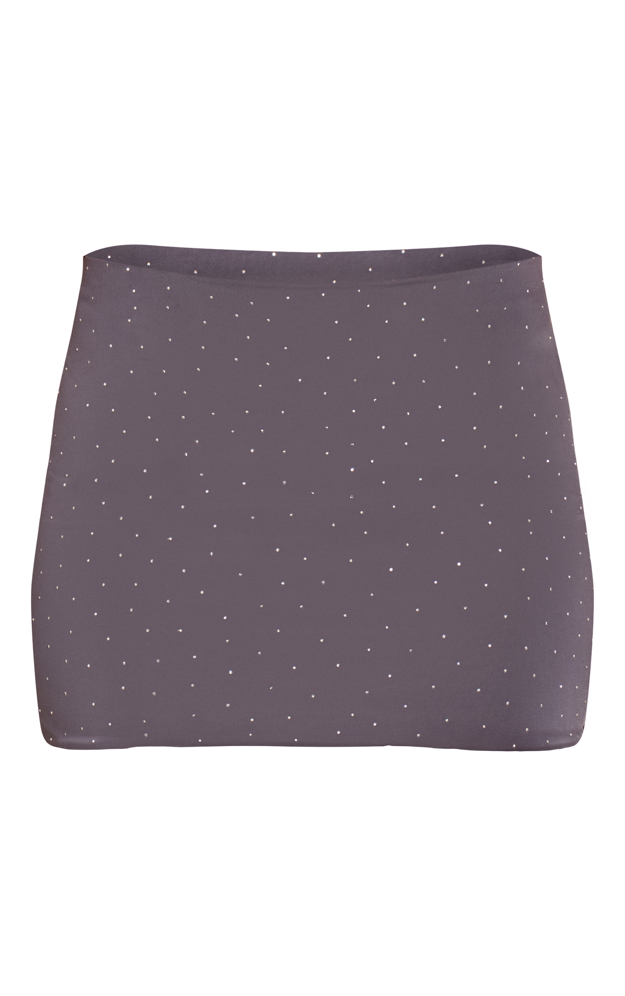 Charcoal Slinky Hot Fix Mini Skirt  image 6