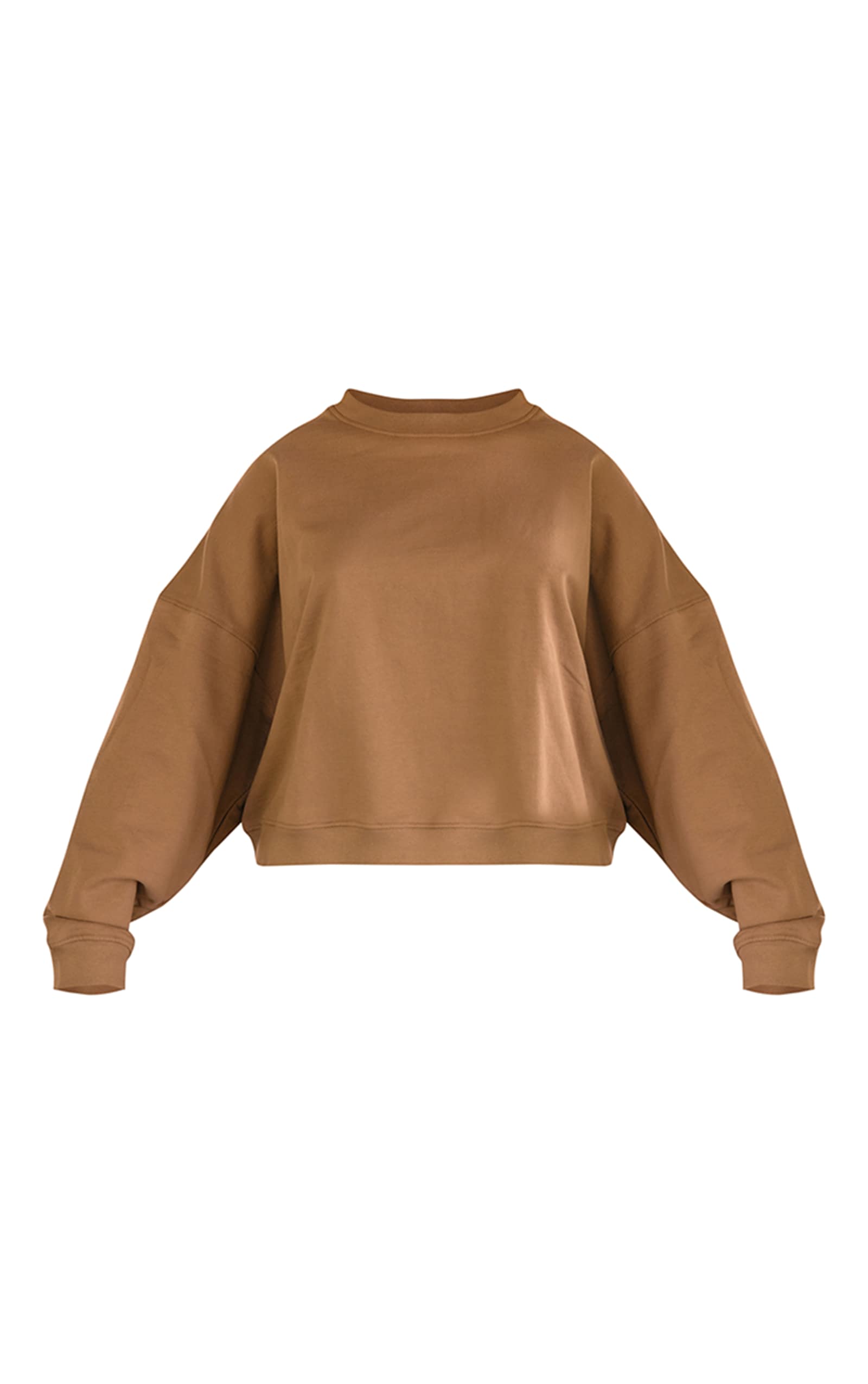 Olive Hooded Long Sleeves Pullover Sweatshirt