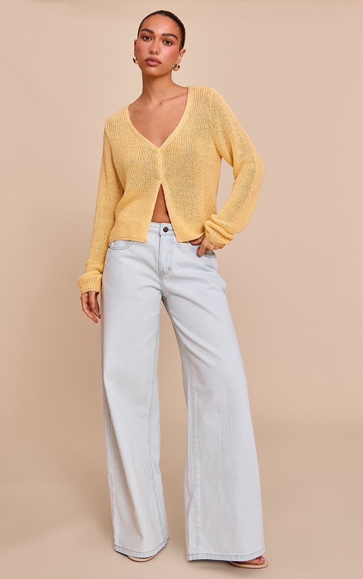Lemon Filagree Button Cardigan image 3