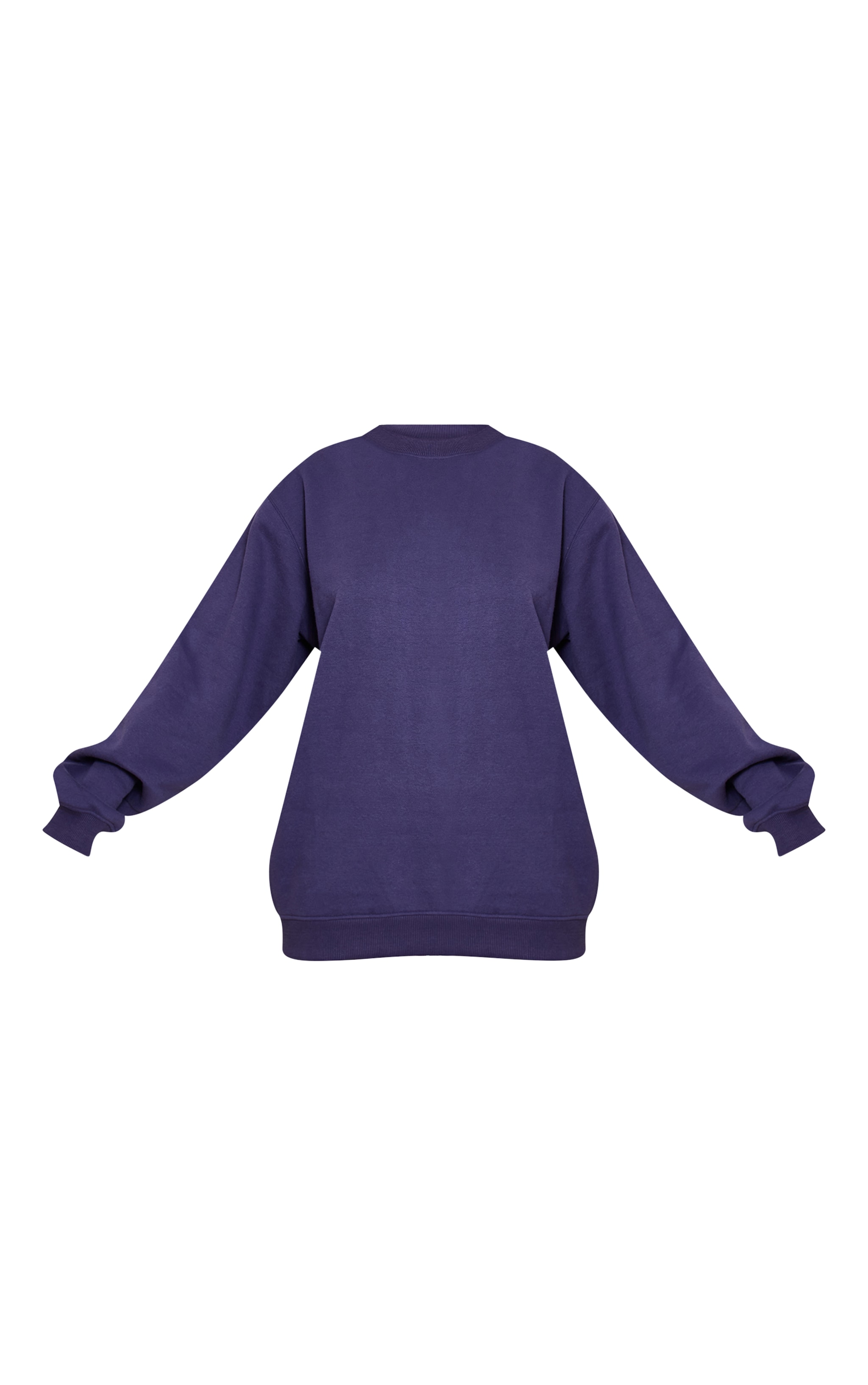 Tall Navy Oversized Crew Sweatshirt image 5