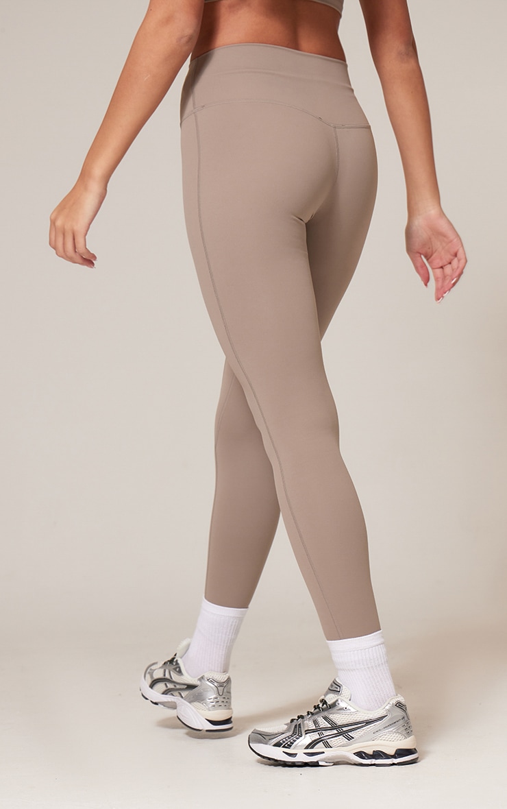 Deep Taupe Ultimate Sculpt High Waist Gym Leggings image 3