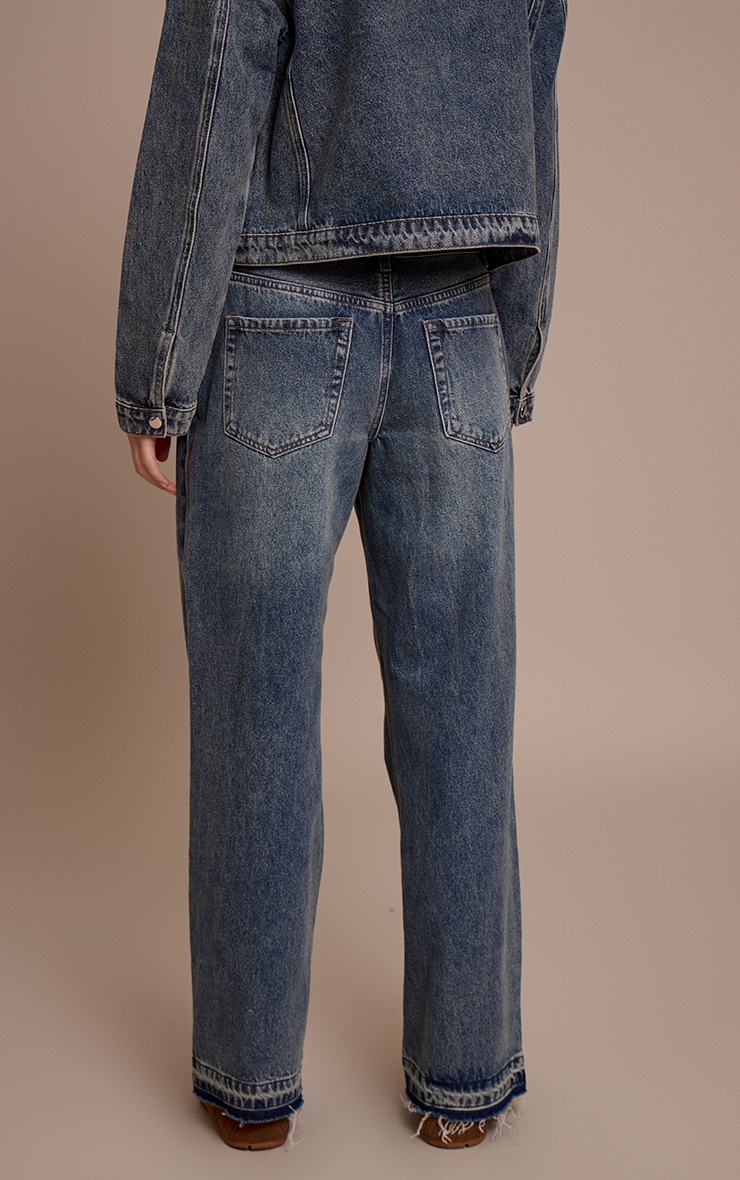 Vintage Released Hem Straight Leg Jeans image 3