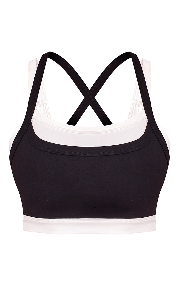 Shape Black Contrast Active Sculpt Bralet image 5