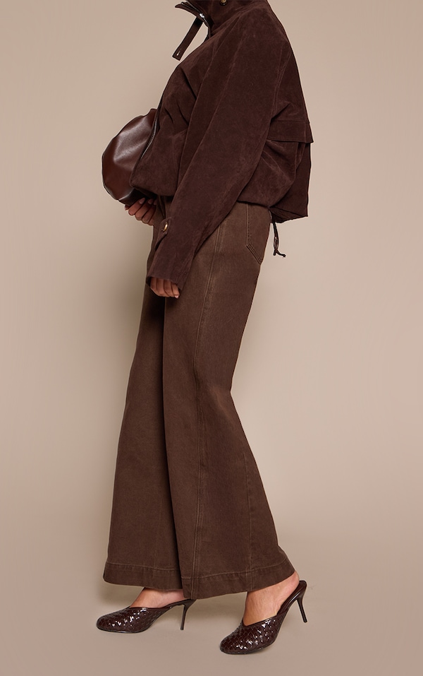 Chocolate Hand Woven Round Toe Mule