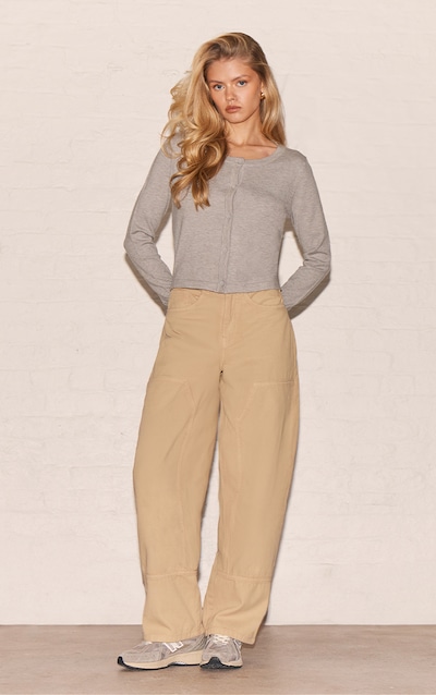 Sand Carpenter Seam Detail Jeans
