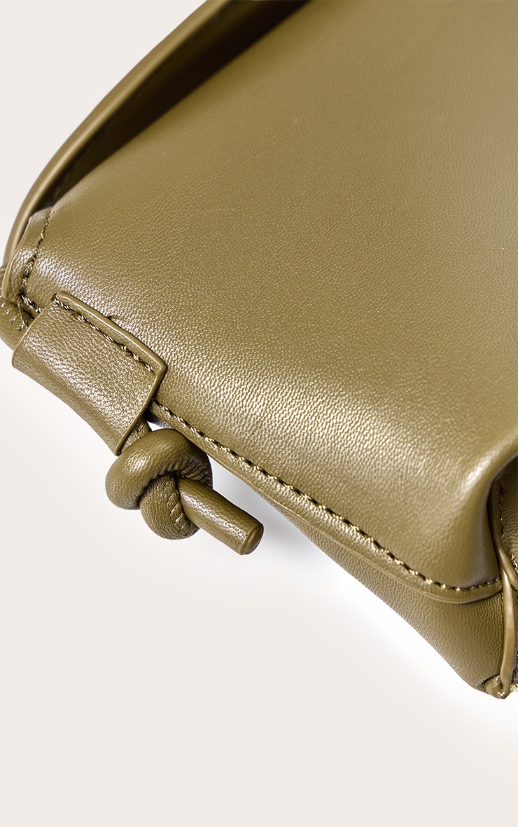 Olive Soft PU Spaghetti Strap Cross Body Bag image 4