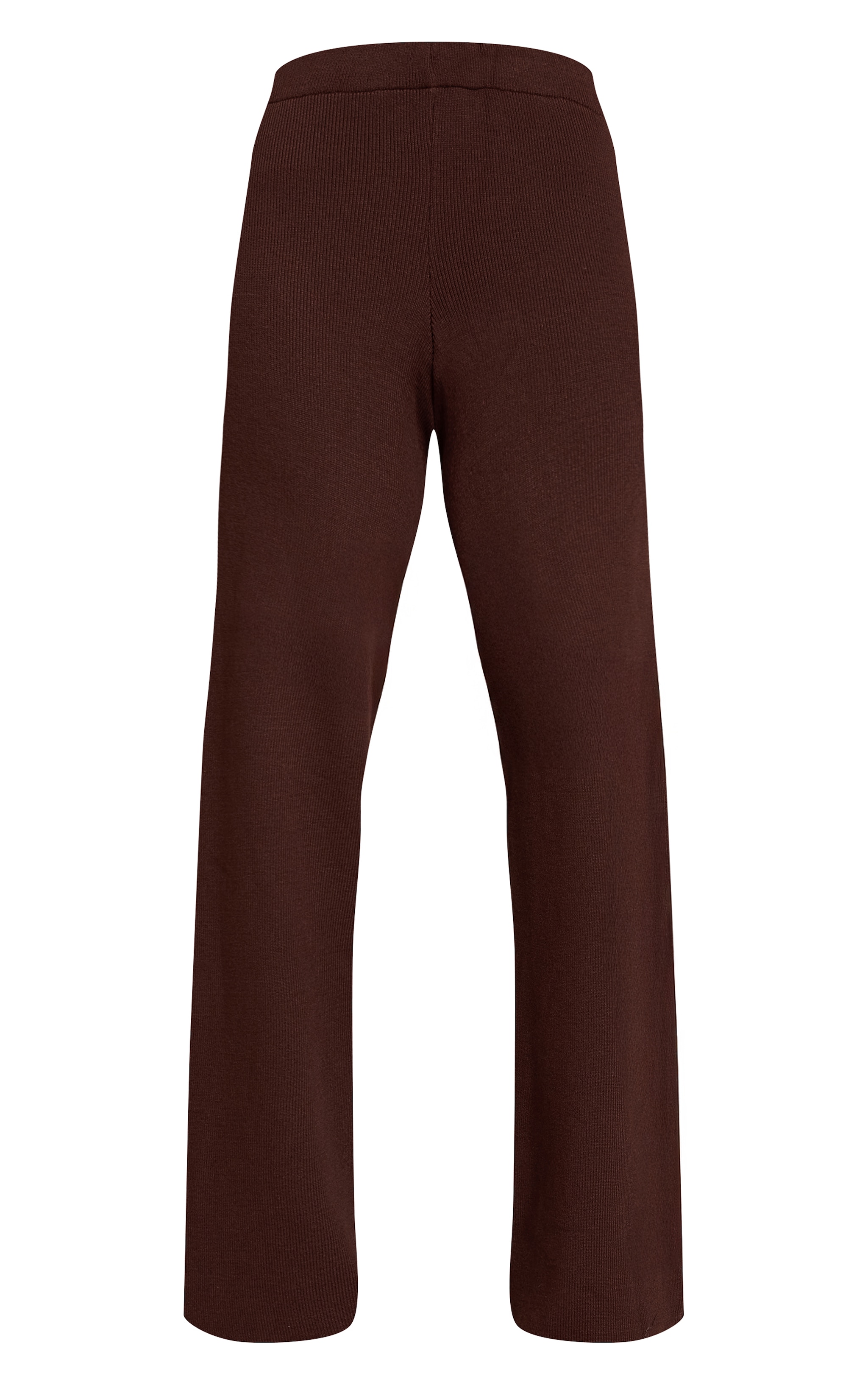 Chocolate Compact Knit Trousers image 5