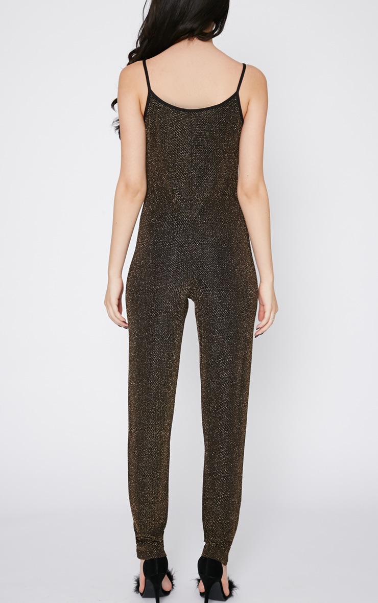 pretty little thing glitter jumpsuit