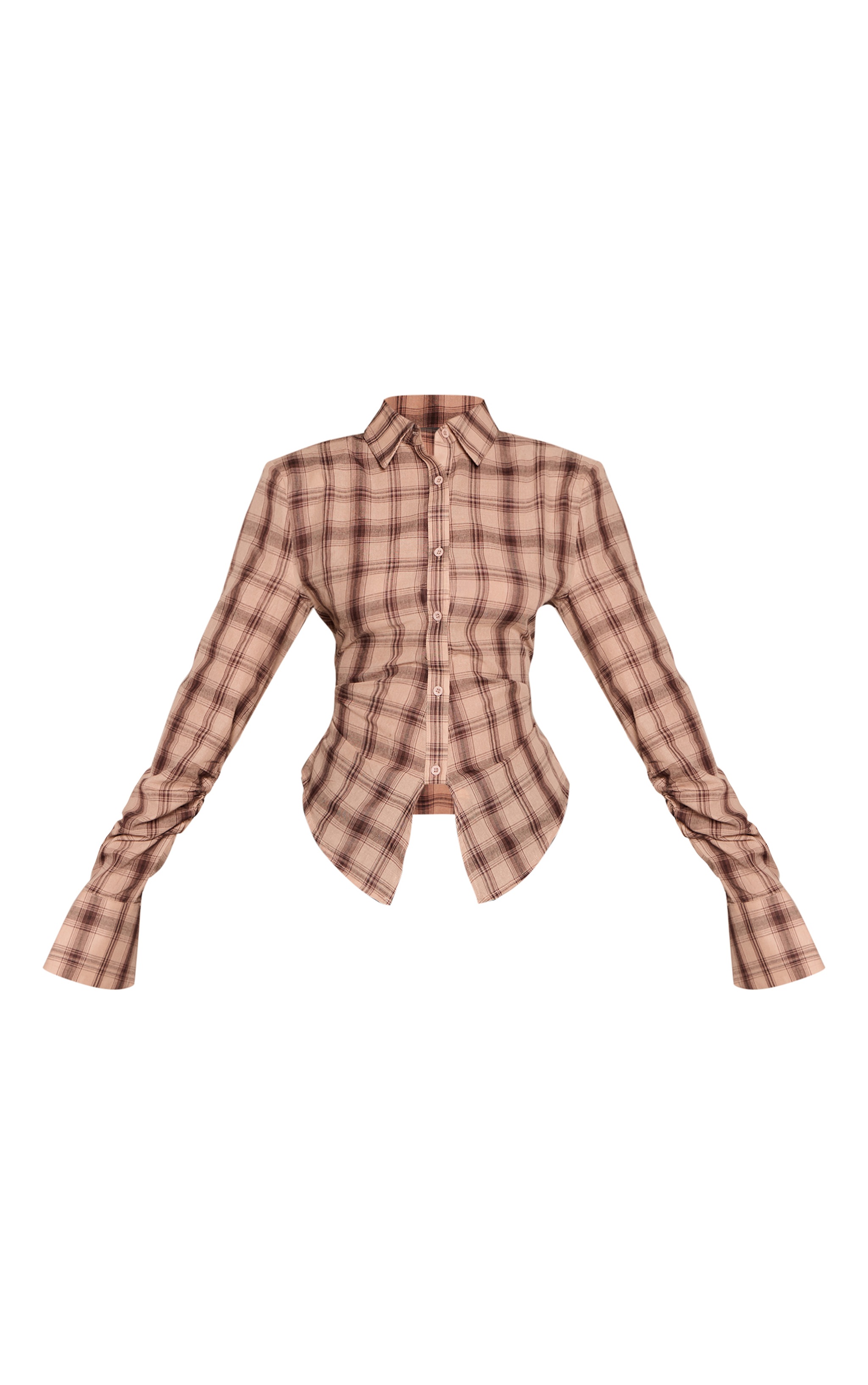 Petite Khaki Satin Halterneck Tie Top image 5