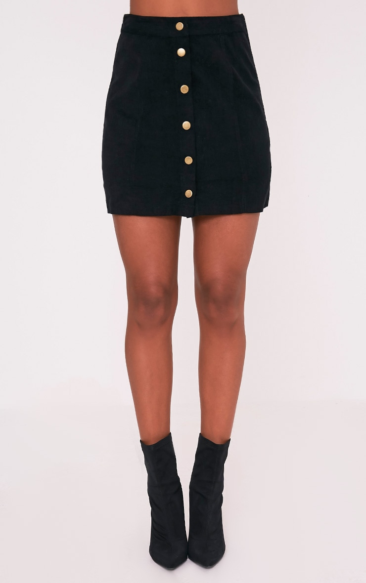 pretty little thing black mini skirt