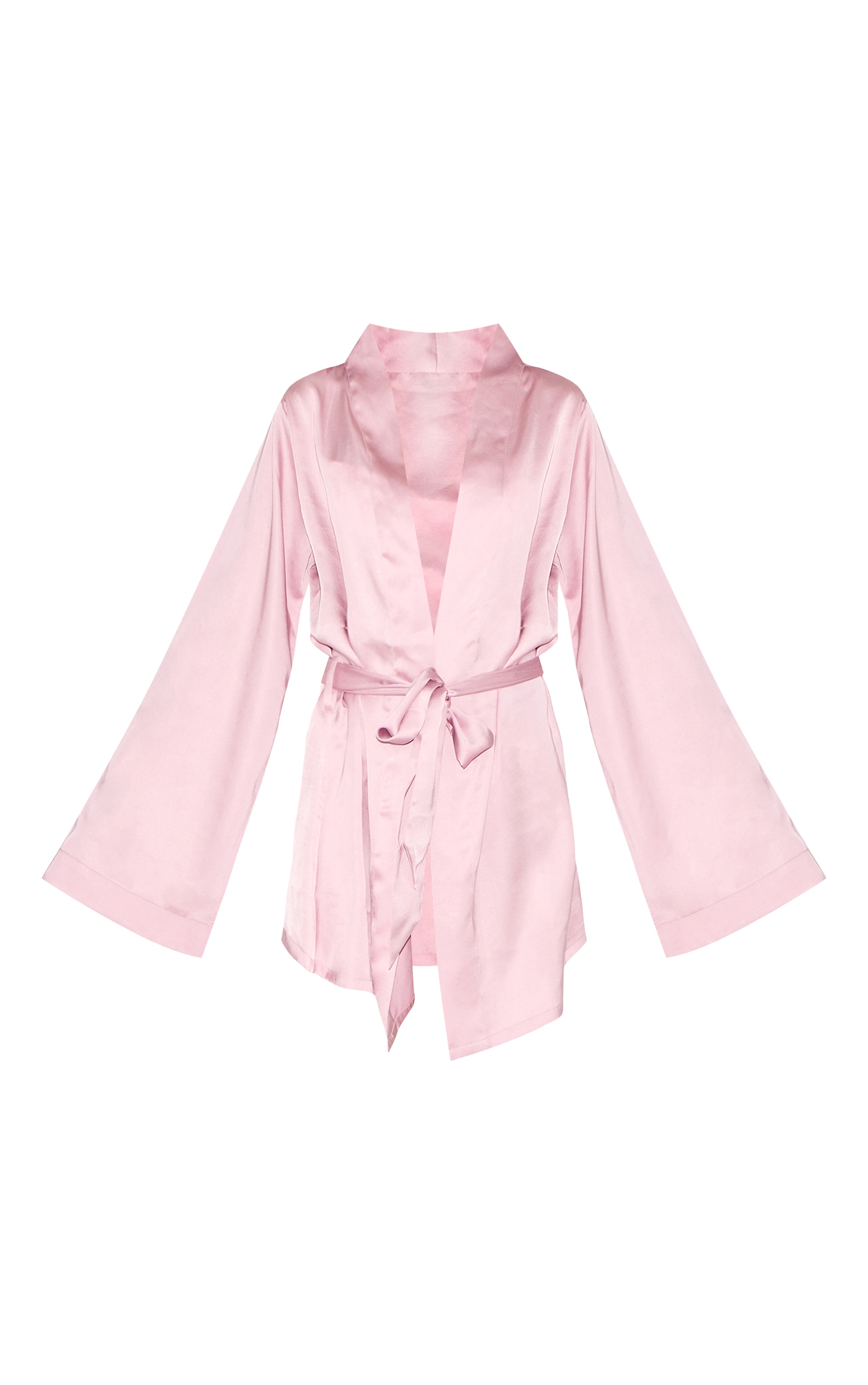 Dusty Pink Bridesmaid Satin Embroidered Robe image 5