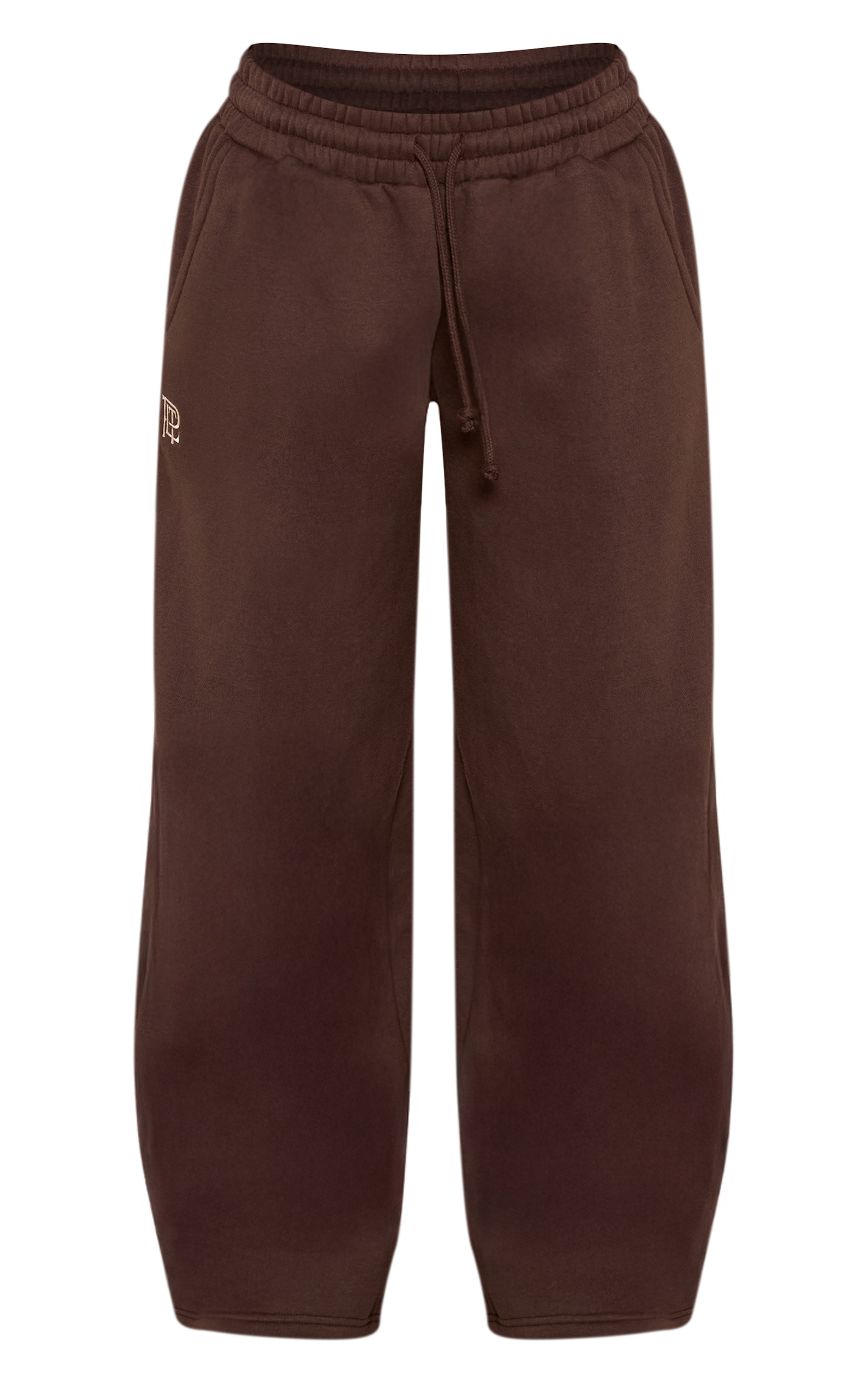 Petite Chocolate PLT Drawstring Wide Leg Sweatpants  image 5