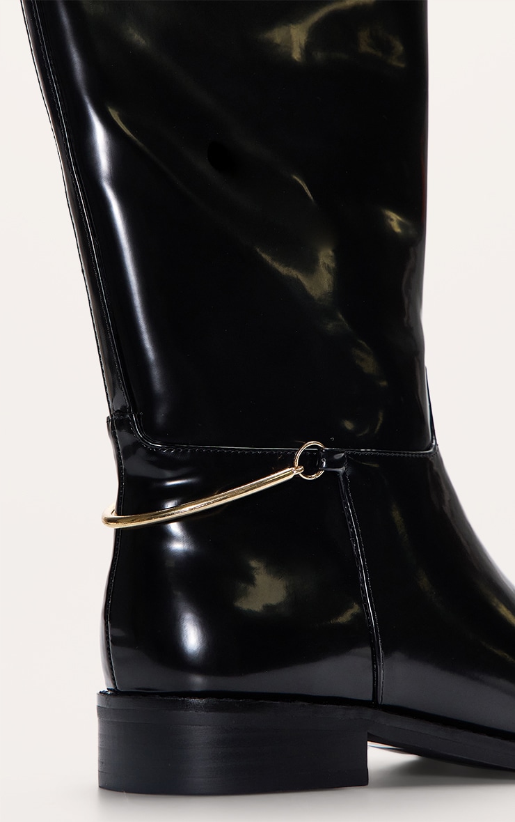 Bottes cavalières hautes noires image 5