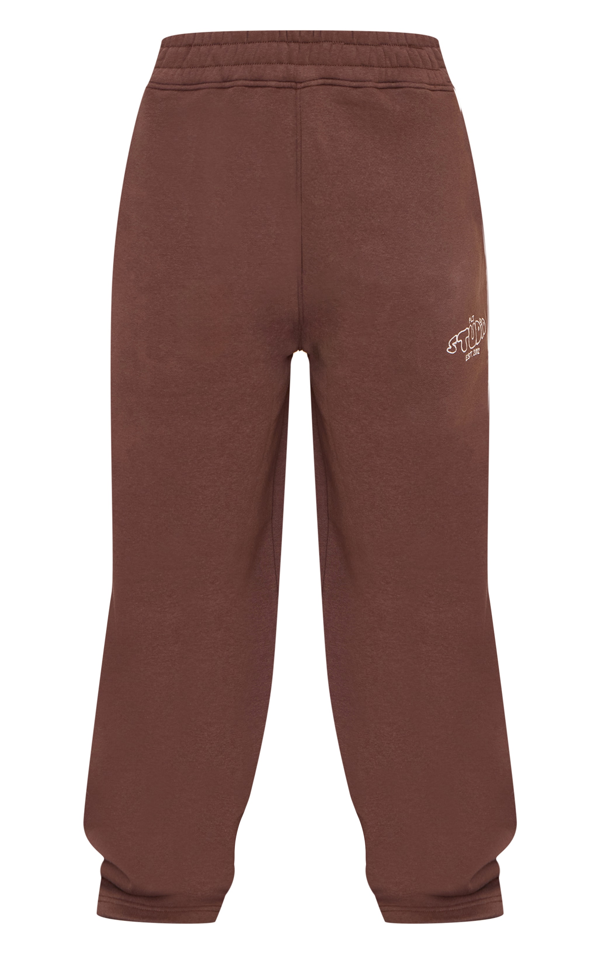 Petite Jogging droit chocolat imprimé "PLT Studio" image 5