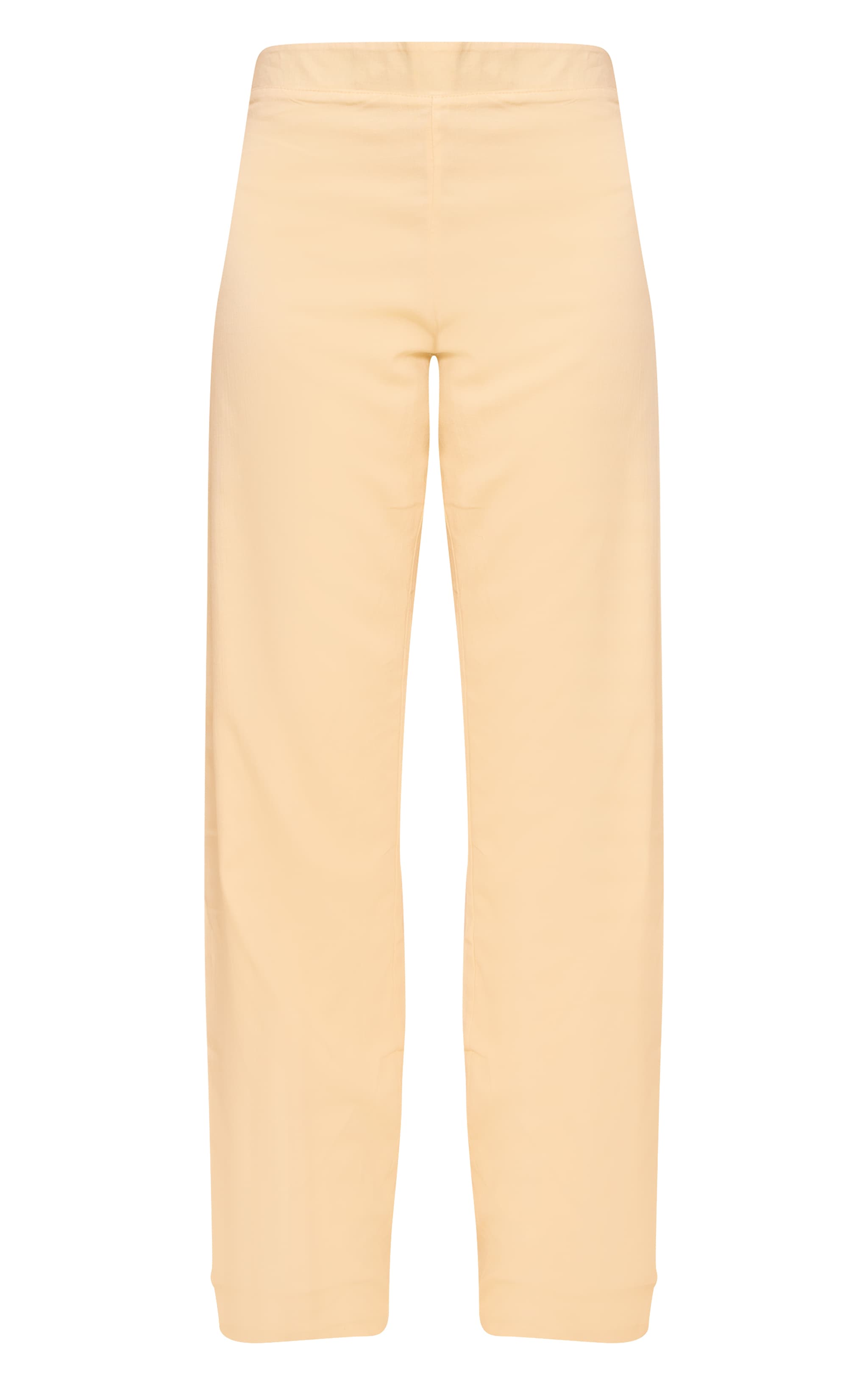 Petite Butter Cream Wide Leg Pull On Pants image 5