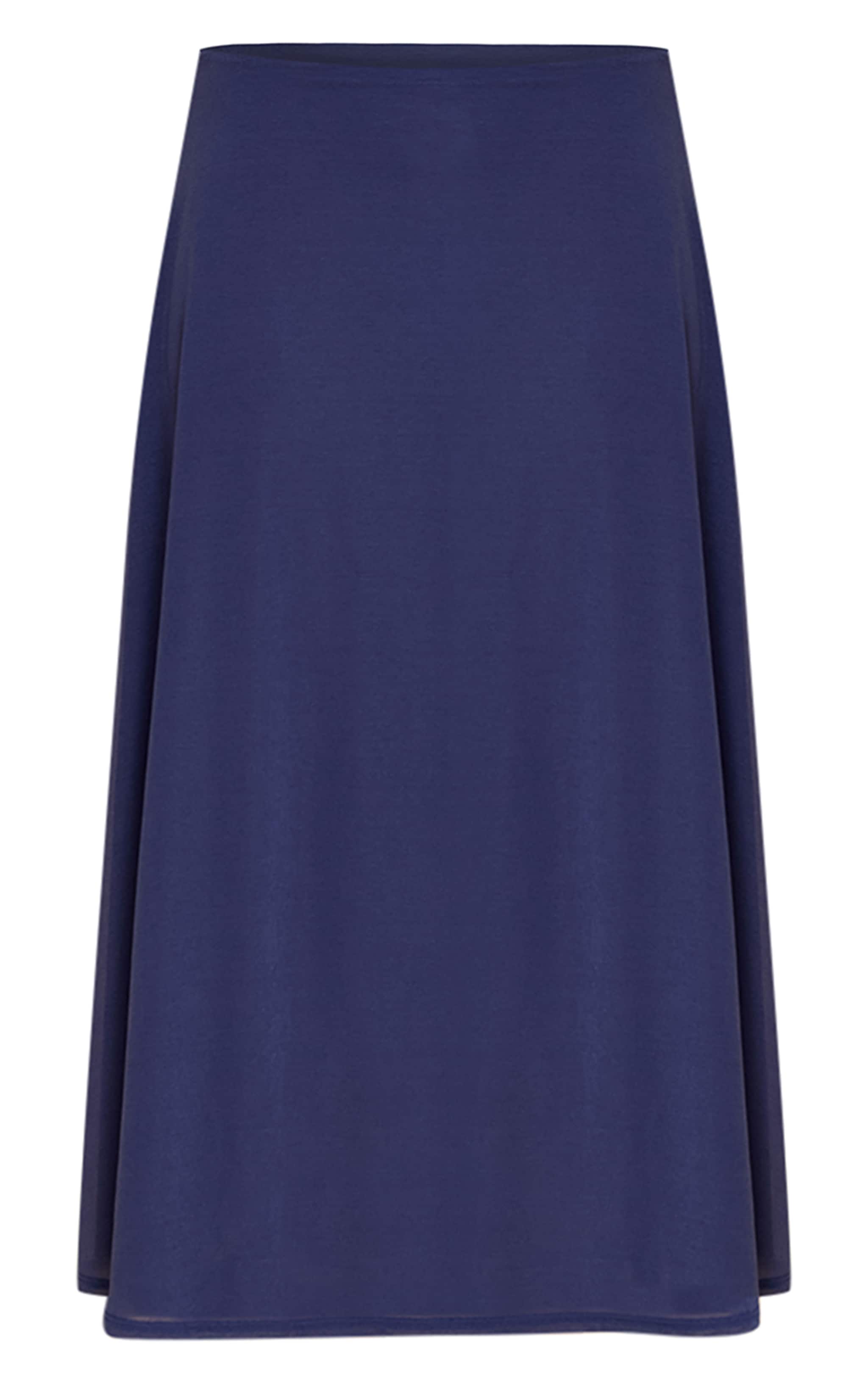 Navy Double Layer Chiffon Floaty Midaxi Skirt image 5