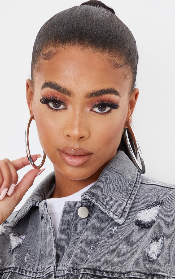 Silver Thick Oversized Hoop Earrings