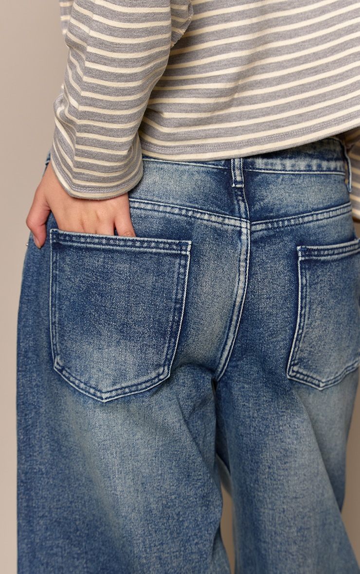 Vintage Low Rise Barrel Jeans image 4
