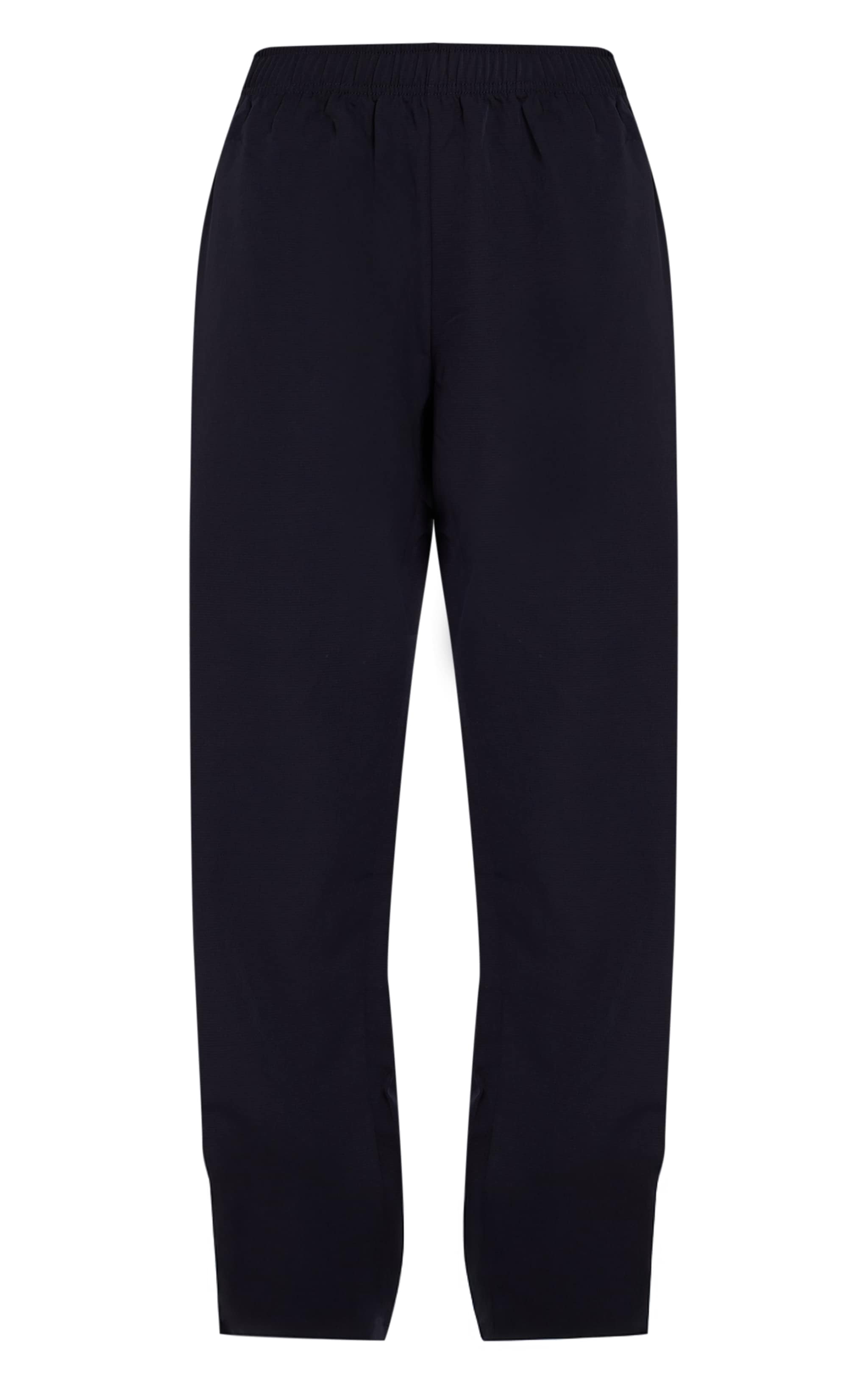 Pantalon de survêtement droit bleu marine à lisérés contrastés image 5