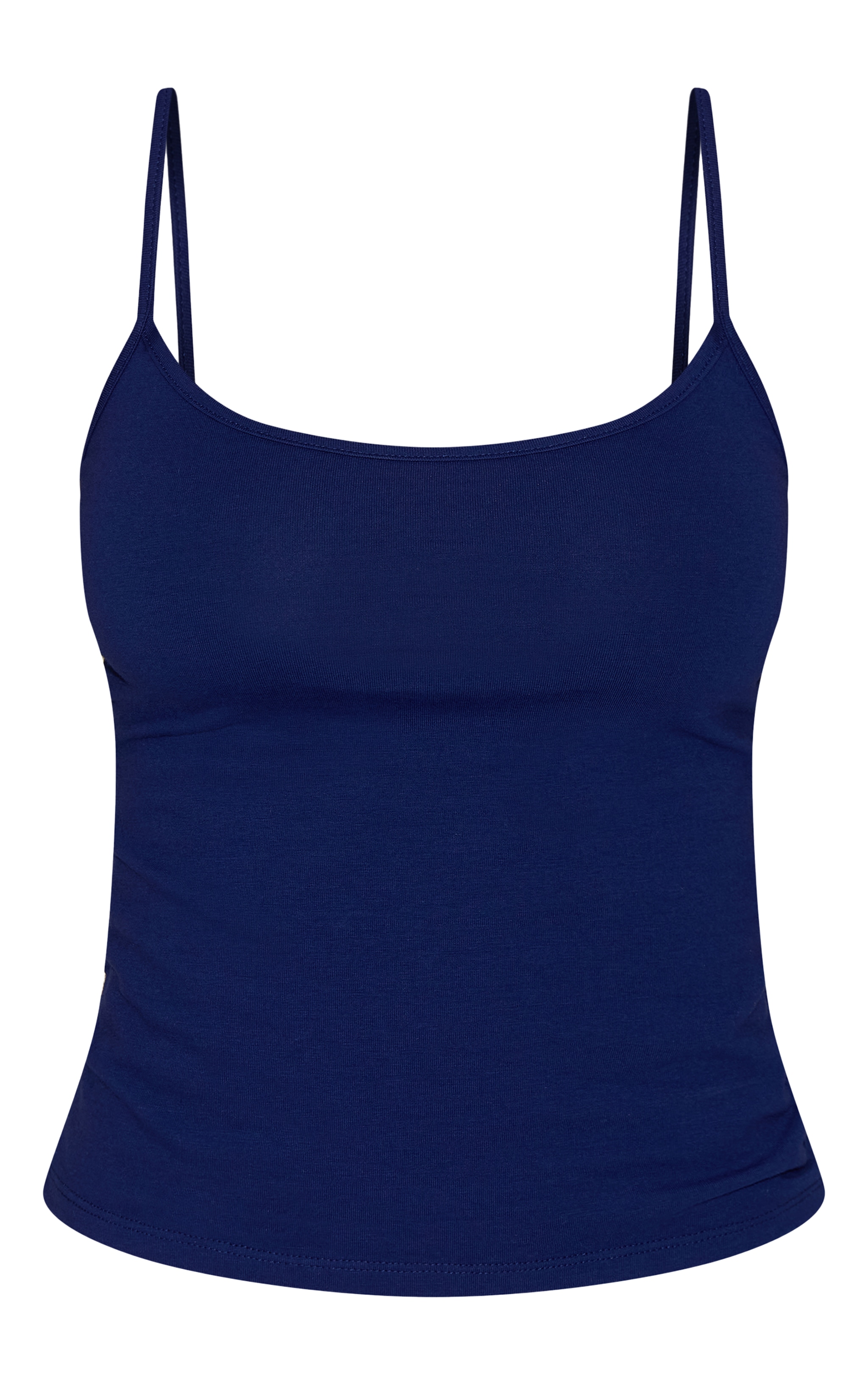 Indigo Blue Soft Cotton Strappy Vest Top image 5