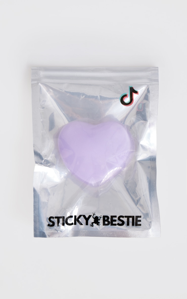 STICKYBESTIE Pink Acrylic Heart Pop Socket image 3