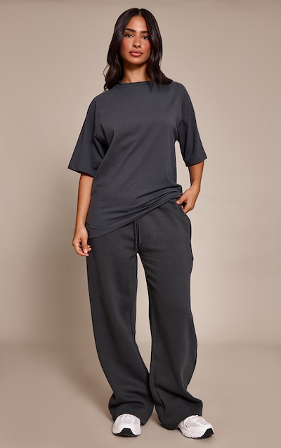 Petite Jogging large gris anthracite oversize