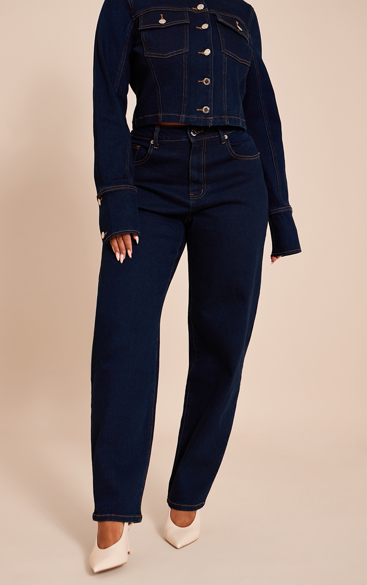 Shape Indigo Stretch Denim Tailored Barrel Jeans image 2