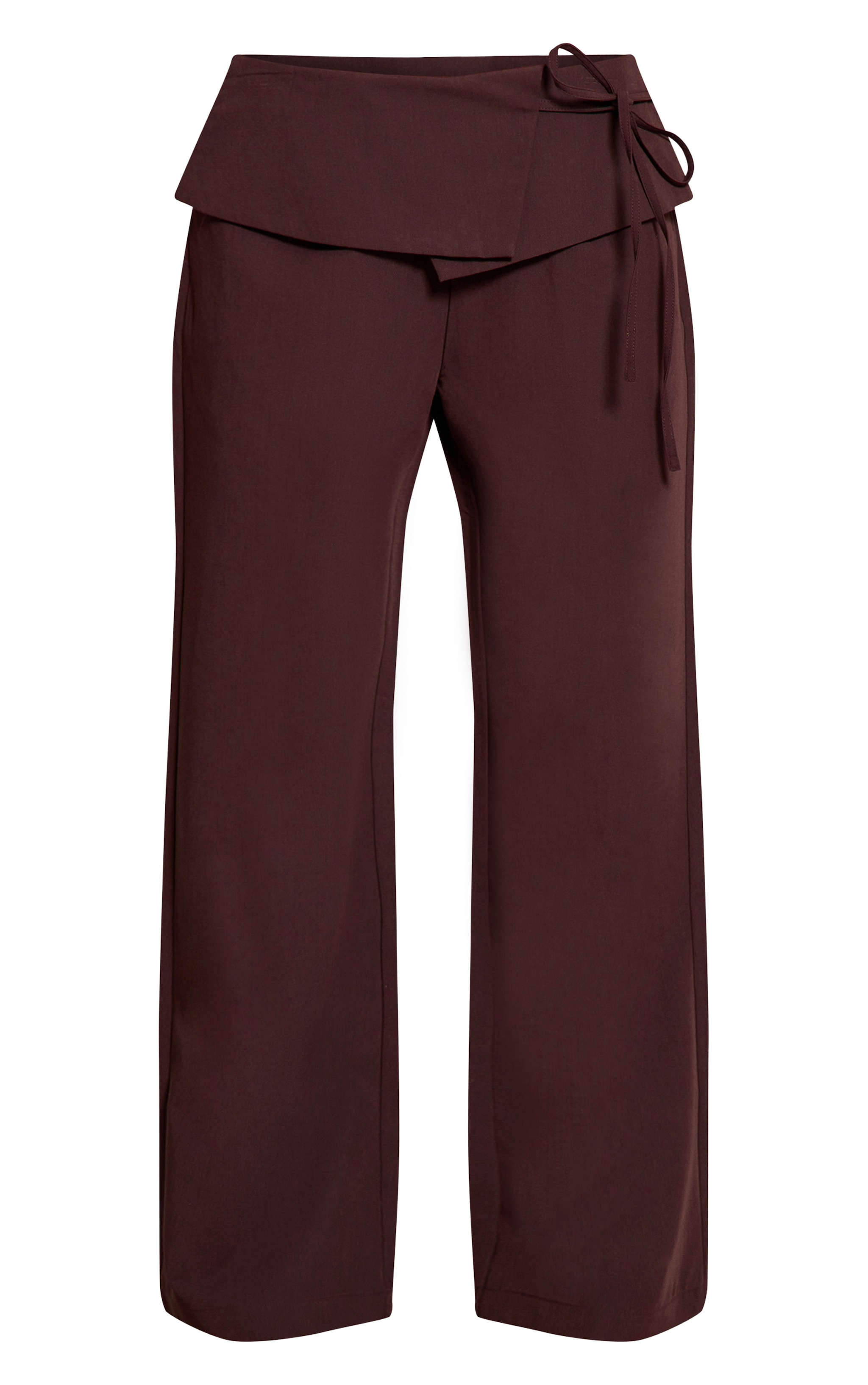 Chocolate Overlay Wide Leg Pants image 5